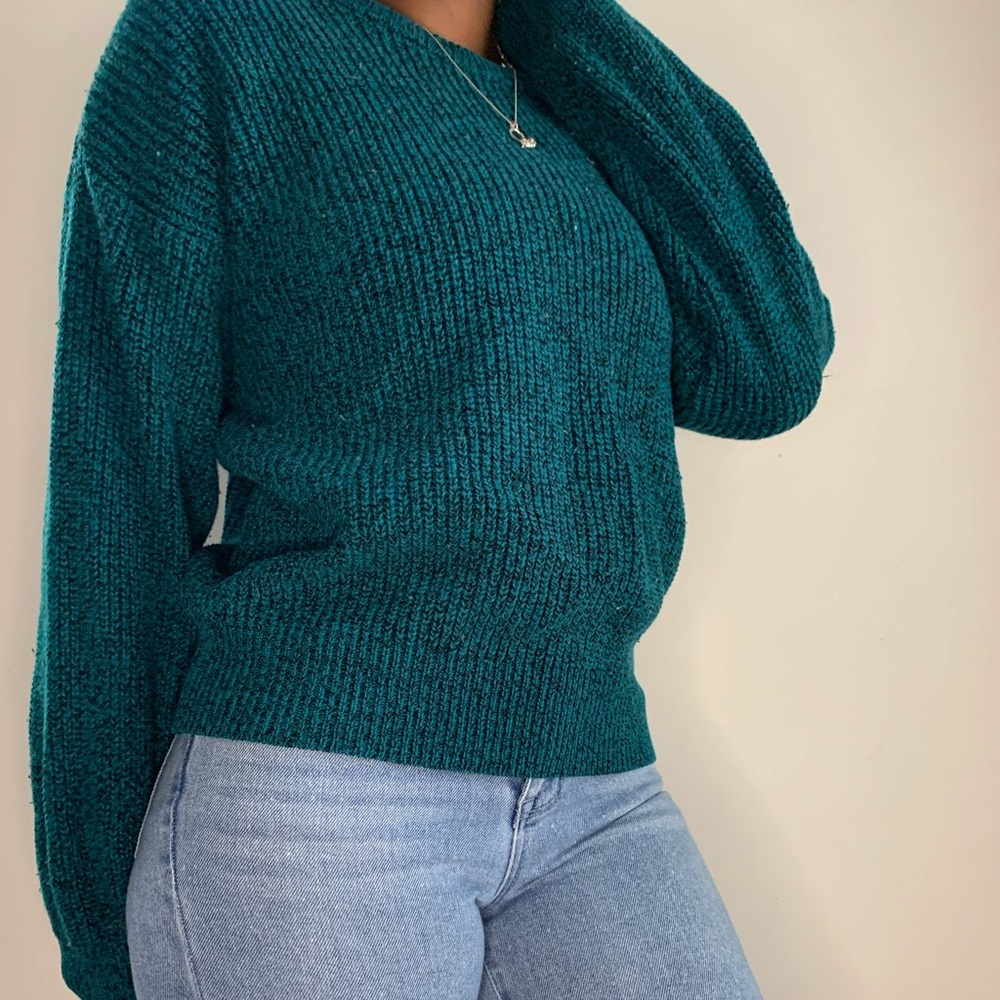 Oversize Crewneck Sweater (turquoise)